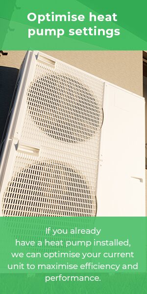 Optimise heat pump settings